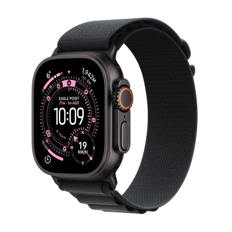 Watch Ultra 3 GPS + Cellular 49mm Black Titanium Case with Black Alpine Loop - Medium